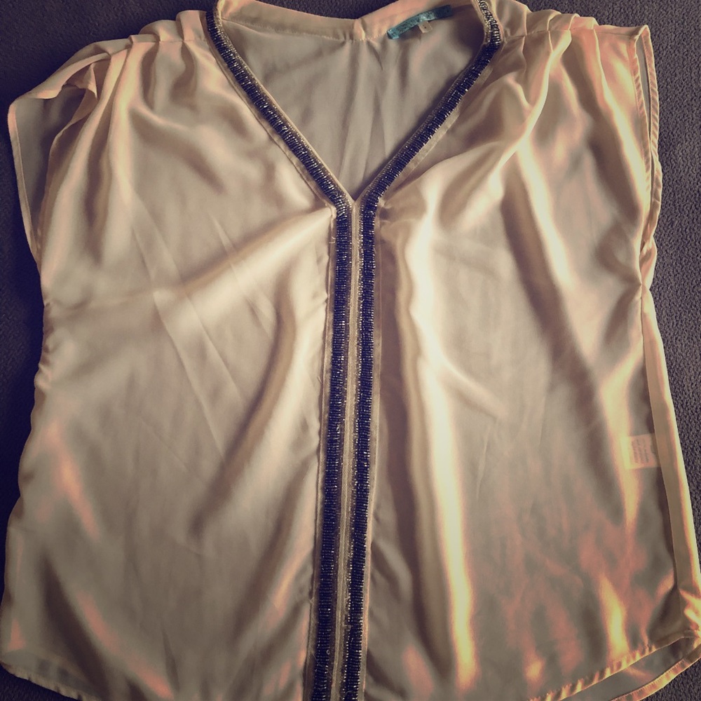 Sheer chiffon blouse